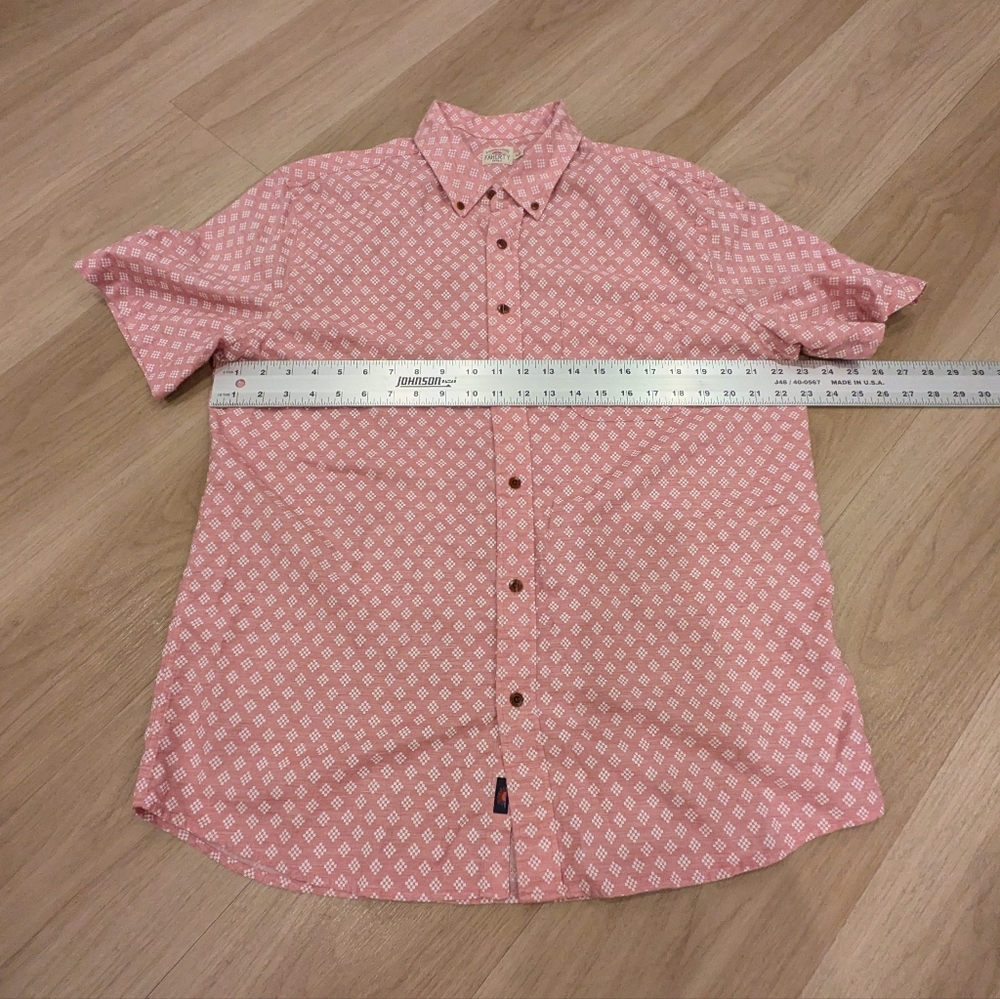 Faherty Cotton Blend With Diamond Pattern Button … - image 2